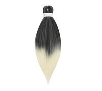 Cokbyavla Thick Hair Color Wigs Wig Hair Gradient Black Dirty Braid Highlight Extension wig Salon Towels for Hair Stylist Bleach Proof (C, One Size)