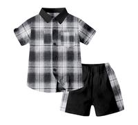 Cokbyavla Toddler Baby Boy Summer Outfits Clothes, Suit For Baby Collar Button Up Outfit For Boys 12 Cartoon Birthday Outfit 2 Year Old Boy Suspenders And Bow Ties Boys Ba(65White,8-9 Years)