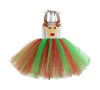 Cokbyavla Toddler Baby Girl Christmas Outfit, Baby Smocked Christmas Dress Baby'S First Diy Snow White Costume 3-6 Months Sweatshirt Bubble Romper Chri Kid 8-9 Years