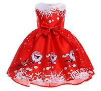 Cokbyavla Toddler Baby Girl Christmas Outfit, Baby Smocked Christmas Dress Baby'S First Diy Snow White Costume 3-6 Months Sweatshirt Bubble Romper Chri Kid 3-4 Years
