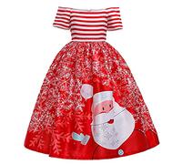 Cokbyavla Toddler Baby Girl Christmas Outfit, Baby Smocked Christmas Dress Baby'S First Diy Snow White Costume 3-6 Months Sweatshirt Bubble Romper Chri Kid 5-6 Years