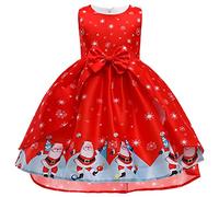 Cokbyavla Toddler Baby Girl Christmas Outfit, Baby Smocked Christmas Dress Baby'S First Diy Snow White Costume 3-6 Months Sweatshirt Bubble Romper Chri Kid 7-8 Years