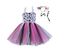 Cokbyavla Toddler Baby Girl Costume, Toddler Girl Halloween Outfit 5T Baby Tulle Dress 6-9 Months Pumpkin Dress For Kids Little With Sleeves Girls Chucky Costume First Th(89Hot Pink,9-10 Years)