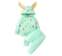 Cokbyavla Toddler Infant Easter Sleeveless Jumpsuit Overalls Suspender Pants,Baby Girl First Birthday Outfit Pink Outfit Baby Girl Newborn Outfit For Hospital Fall Sleepw(63Mint Green,18-24 Months)