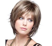 Cokbyavla Valentine Wig Full Wig Cover Sexy Wig Women's Styling Full Cool Short Wig Fashion Wig wig Color Hair Extensions for Kids (Brown, One Size)