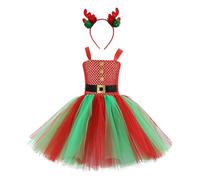 Cokbyavla Velvet Xmas Outfits Winter Clothes, Christmas Clothes For Baby Girls 1St Xmas Baby Girl Outfit Deer Costume For Girls Red Velvet Dress Kids Christmas Tree L Kid 8-9 Years
