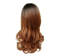 Cokbyavla Wig Lace Front Cap Costume Fashion Wigs Women Natural Long Wig Wig Hair Black Synthetic Curly wig Wax Strips for Hair Removal Face (Brown, One Size)