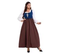 Cokbyavla Women Dirndl Dresses 2Pcs for Bavarian, Oktoberfest Costumes Bavarian Dirndl Outfit Womens Sexy Renaissance Medieval Costume Fraulein Dresses For Teens Maiden Dress Women Short Beer M