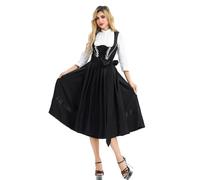 Cokbyavla Women German Oktoberfest Costumes for Carnival, Oktoberfest Accessory Set Bavarian Women Dress German Beer Girl Costumes Ren Faire Pirate Costume Victorian Edwardian Dre XL