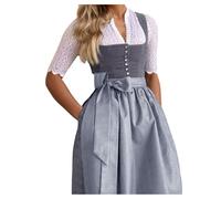 Cokbyavla Womens 3 pieces Dress Costumes, Oktoberfest Costume Bavarian Dirndl Dresses For Women German Dress Womens Black Octoberfest Dirndl Costume Maiden Beer Maiden Co XL