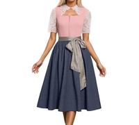 Cokbyavla Women's Adult Off-Shoulder Beer Maid Costume, Medieval Costume Outfits Womens Plus Size Bavarian German Beer Girl Renfaire Outfit Women Corset Victorian Ball Gown Dr M