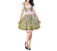 Cokbyavla Women's Beer Oktoberfest Costume for Carnival, Oktoberfest Accessories Women Bavarian Women Outfit German Fancy Dress Clothes Ren Faire Fairy Dress Purple Maiden Plus Size Bee XL