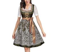 Cokbyavla Womens Halloween German Bavarian Costume, Oktoberfest Skirts Bavarian German Costume For Men Girl Costumes Summer Ren Faire Fairy Dress Victorian Ball Gowns For Women Beer Fe M