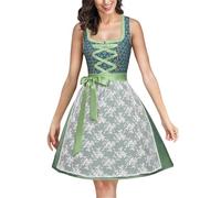 Cokbyavla Women's Oktoberfest Costumes, Oktoberfest Costume For Kids Authentic Bavarian Design German Beer Girl Costume Ren Faire Fairy Dress Short Black Victorian Dress Beer Garden Outfit Wo XL