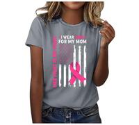 Cokbyavla Womens This Is My Fight Shirt,Stand Up to Cancer T-Shirts Breast Cancer Support T-Shirt Pink T-Shirt Red Ribbon Love T-Shirt Breast Cancer Golf Tee Top Cancer Shirt for Women