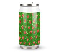 Coke Cups,Green Style Pattern Printed Cans Cup,Stainless Steel Coke Cup Personalized Coke Cups are Perfect for The Gym,travel,home,running,office,picnic,camping,garden,outdoor,hotel,beach and More