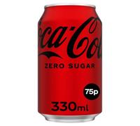 Coke Zero No Sugar Coca Cola Cans 330ml Perfect For Office, Home, School (24 Cans x 330ml)