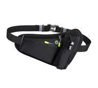 Cokeco Running Fanny Pack with Water Bottle Holder Running Belt Hydration Bag for Men and Women Adjustable Strap Waist Pack Suitable for Running Hiking Walking Jogging Climbing, black, Crossbody Bag