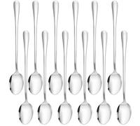 CoKeeSun 12 PCS Latte Spoons, 20cm Teaspoons Set, Stainless Steel Long Handled, Coffee Spoon, Ice Tea Spoons, Sundae Spoons for Cocktail, Dessert, Hot Chocolate, Milk Shake