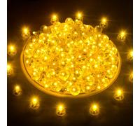 CoKeeSun 80Pcs Mini Led Balloon Lights Round, Warm White Light, 24h Long Standby Time, Mini Ball Light for Birthday Party Christmas Halloween Decoration