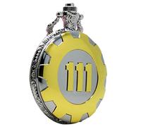 CokinkiDs Boy's Pocket Watch Golden Xmas Gift Fallout 4 Vault 111 Steampunk Quartz Pocket Watch, Gifts for Me