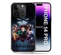 Cokitec Case for iPhone 14 Pro (6.1) Manga Demon Slayer Black