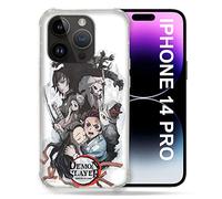 Cokitec Case for iPhone 14 Pro (6.1) Manga Demon Slayer White