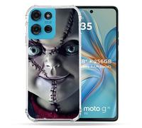 Cokitec Hard Shell Case for Motorola G75 5G Horror Chucky Scar