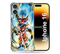 Cokitec Reinforced Case for Apple iPhone 16 Manga Dragon Ball Sangoku White