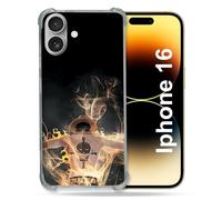 Cokitec Reinforced Case for Apple iPhone 16 Manga One Piece Ace Black