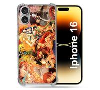 Cokitec Reinforced Case for Apple iPhone 16 Manga One Piece Nakama