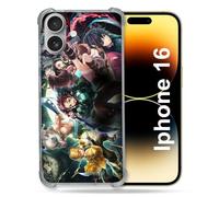 Cokitec Reinforced Case for Apple iPhone 16 Plus Manga Demon Slayer Band