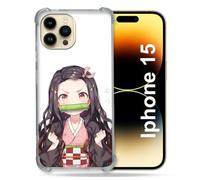 Cokitec Reinforced Case for iPhone 15 (6.1) Manga Demon Slayer Nezuko