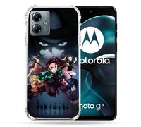 Cokitec Reinforced Case for Motorola G14 4G Manga Demon Slayer Black