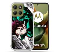 Cokitec Reinforced Case for Motorola G15 Manga Demon Slayer Tanjiro