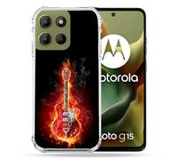 Cokitec Reinforced Case for Motorola G15 Music Electric Guitar