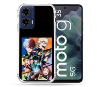 Cokitec Reinforced Case for Motorola G35 5G Manga My Hero Academia Black
