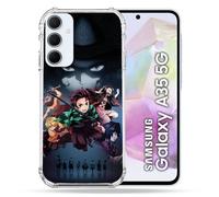 Cokitec Reinforced Case for Samsung Galaxy A35 5G Manga Demon Slayer Black