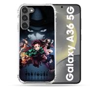 Cokitec Reinforced Case for Samsung Galaxy A36 5G Manga Demon Slayer Black