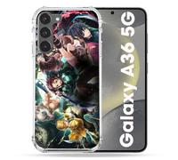 Cokitec Reinforced Case for Samsung Galaxy A36 5G Manga Demon Slayer Group