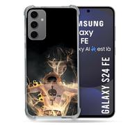 Cokitec Reinforced Case for Samsung Galaxy S24 FE Manga One Piece Ace Black