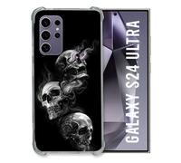 Cokitec Reinforced Case for Samsung Galaxy S24 Ultra Triple Skull Design