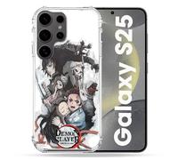 Cokitec Reinforced Case for Samsung Galaxy S25 Manga Demon Slayer White