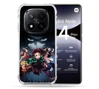 Cokitec Reinforced Case for Xiaomi Redmi Note 14 Pro Plus 5G Manga Demon Slayer Black