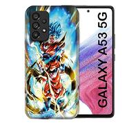 Cokitec White Manga Dragon Ball Sangoku Case for Samsung Galaxy A53 5G