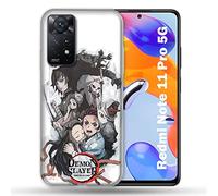 Cokitec Xiaomi Redmi Note 11 Pro / 11 Pro 5G Case Manga Demon Slayer White