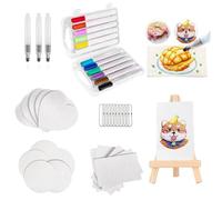 Cokoozoo 41Pcs Magic Puffy Paint, Magic Foam Texture Painting Kit, Magic 3D Foam Texture Painting Kit, 12 Colors Acrylic Marker Pens, Art Lab Fluffy Paint Studio, for Painting, Art, Craft Supplies