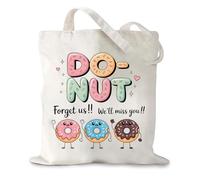 Cokoozoo Retirement Gifts for Women Canvas Tote Bag, Retirement Gift with Meaningful Farewell Message, Farewell Gifts for Coworkers, Reusable Tote Bag for Retirement Party Leaving Work Work Daily Use
