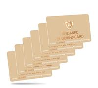 Cokoozoo RFID Blocking Card - 6 Pack Ultra Thin Anti Theft Credit Card Protector, Credit Card Holder RFID Blocking, Ultimate Bank Armoured Card Protection for Wallets