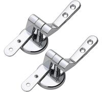Cokritsm Toilet Seat Hinge Replacement with Bolts Screw and Nuts, Zinc Alloy Replacement Parts-Adjustable Toilet Seat